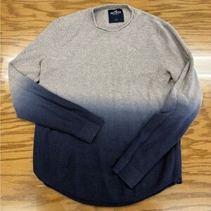 Hollister Grey Blue Gradient Lightweight Sweater Men’s L California Surf Beach